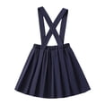 thumbnail image 2 of Girls School Dress Pleated Suspender Uniform Skirts Uniform Jumper for Girls Plain School Skirt with Adjustable & Removable Straps Uniform for Girls (Navy 100), 2 of 5