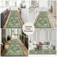 thumbnail image 4 of Findosom 2'x8' Runner Rugs for Hallway Machine Washable Runners Rug,Vintage Runner Rug Non Slip Kitchen Runner Rug Medallion Carpet Runner for Bedroom Laundry Entrance,Green, 4 of 8