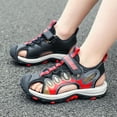 thumbnail image 4 of Zanarzt Boys Sandals Little Kid Boys Girls Sport Water Sandals Closed Toe Outdoor(Toddler/Little Kid/Big Kid) Red,US 13.5, 4 of 9