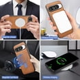 thumbnail image 3 of ELEHOLD For Google Pixel 9 / 9 Pro Case, PU Leather 2-in-1 Magnetic Detachable Leather Credit Card Slot Shockproof Wallet Case Cover For Google Pixel 9 / 9 Pro ,Brown, 3 of 7
