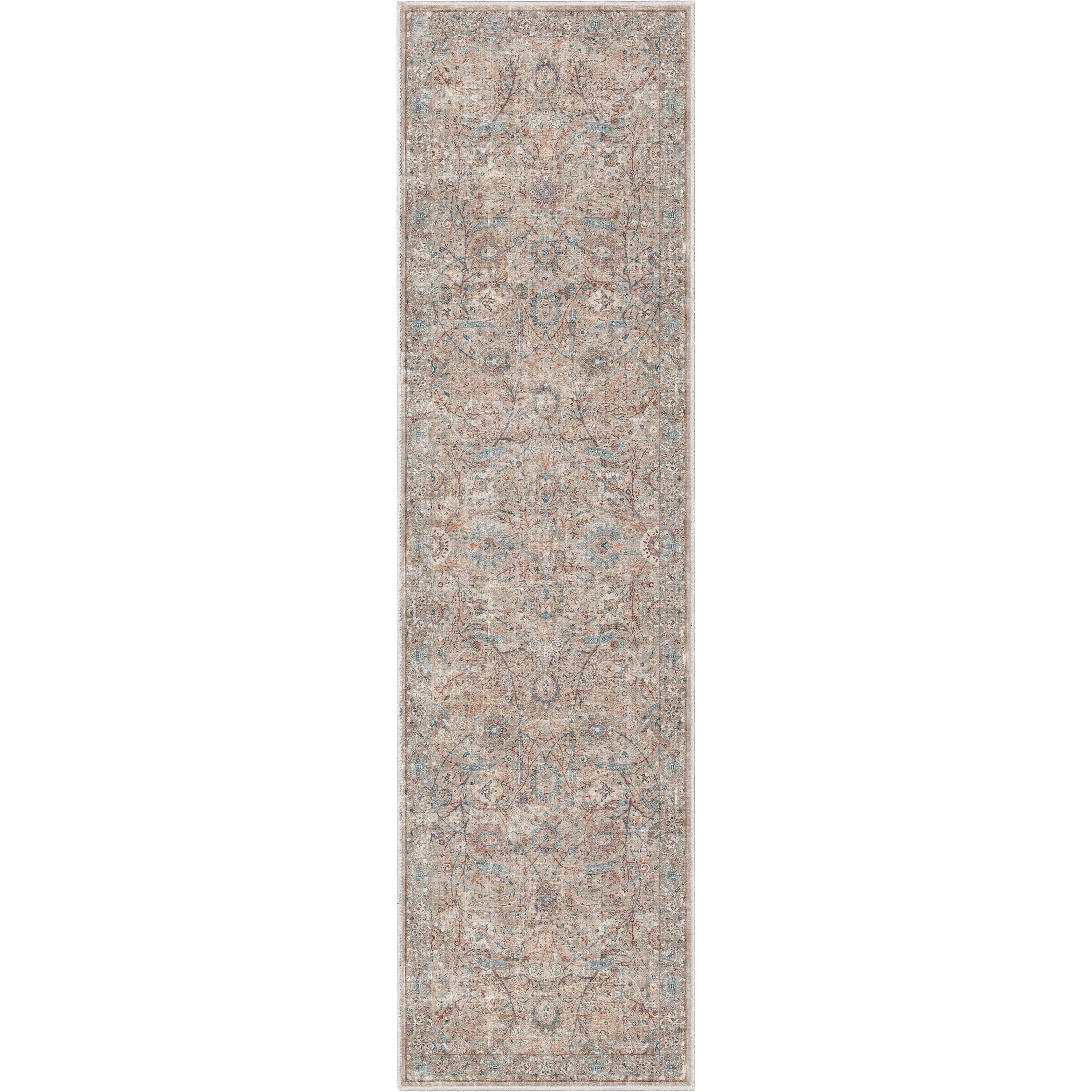 Well Woven Asha Emilia Vintage Oriental Ivory 2'7" x 9'6" Runner Rug