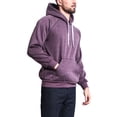 thumbnail image 4 of G-Style USA Men's Heavyweight Sweatshirt Fleece Pullover Hoodie MH13101 - Heather Purple- Medium, 4 of 6