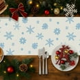 thumbnail image 3 of Winter Gnome Table Runner Christmas Blue Table Runners Seasonal Kitchen Dining Table Decoration for Winter Home Party Banquet Decor 13x48 Inch, 3 of 4