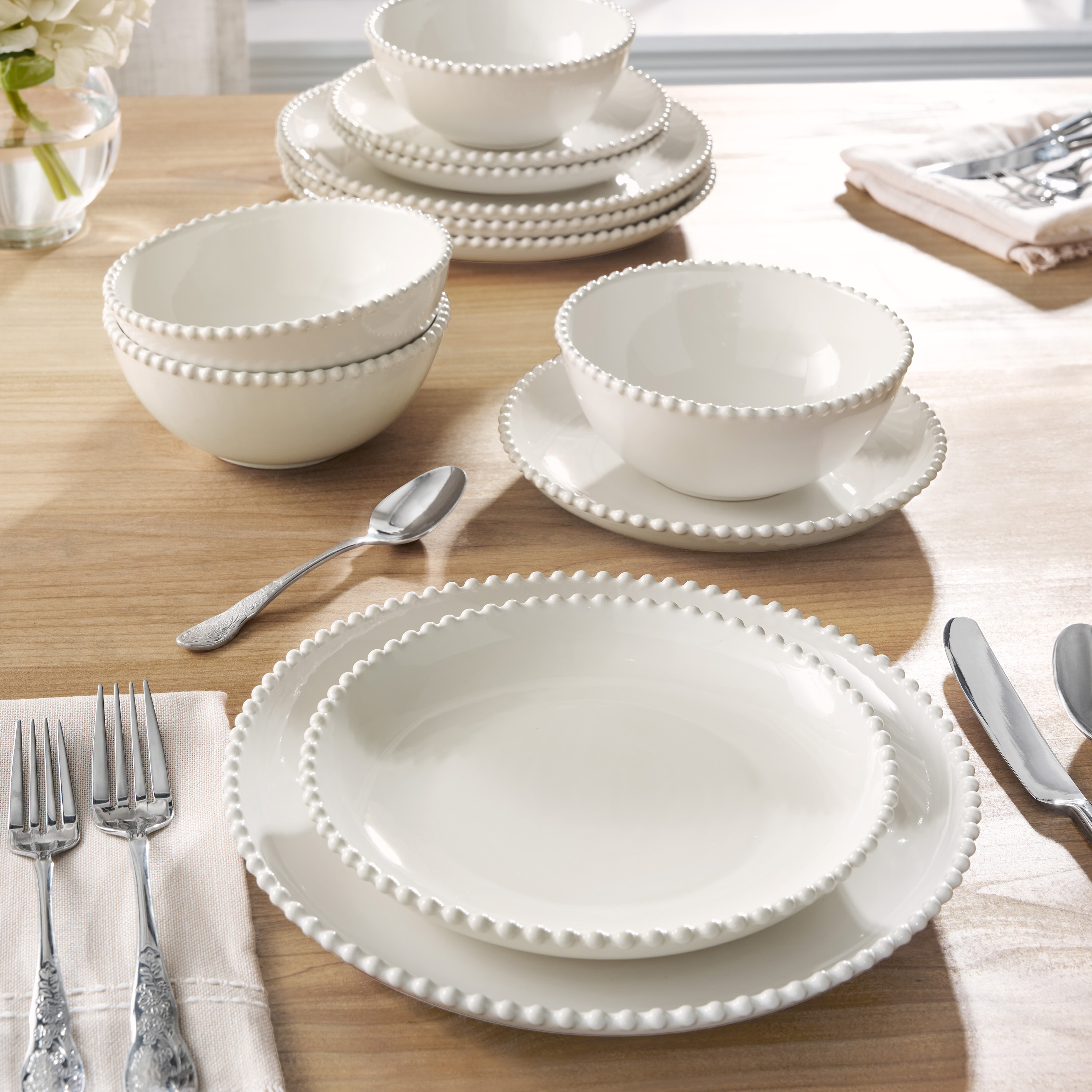 The Pioneer Woman Beaded 12-Piece Dinnerware Set photo 2