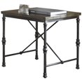 thumbnail image 1 of Steve Silver Table d'Extrémité Carrée Industrielle Lillian en Chêne Foncé, 1 of 2