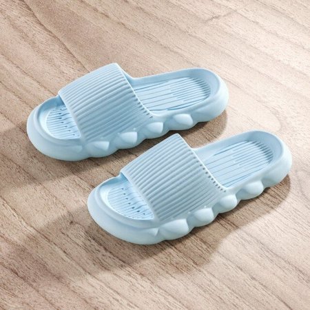

QWZNDZGR Soft Eva Men Home Slippers Summer Indoor Skid Proof Bathroom Slippers Women Sandals Hotel Solid Color Men Flip Flops Flat Shoes