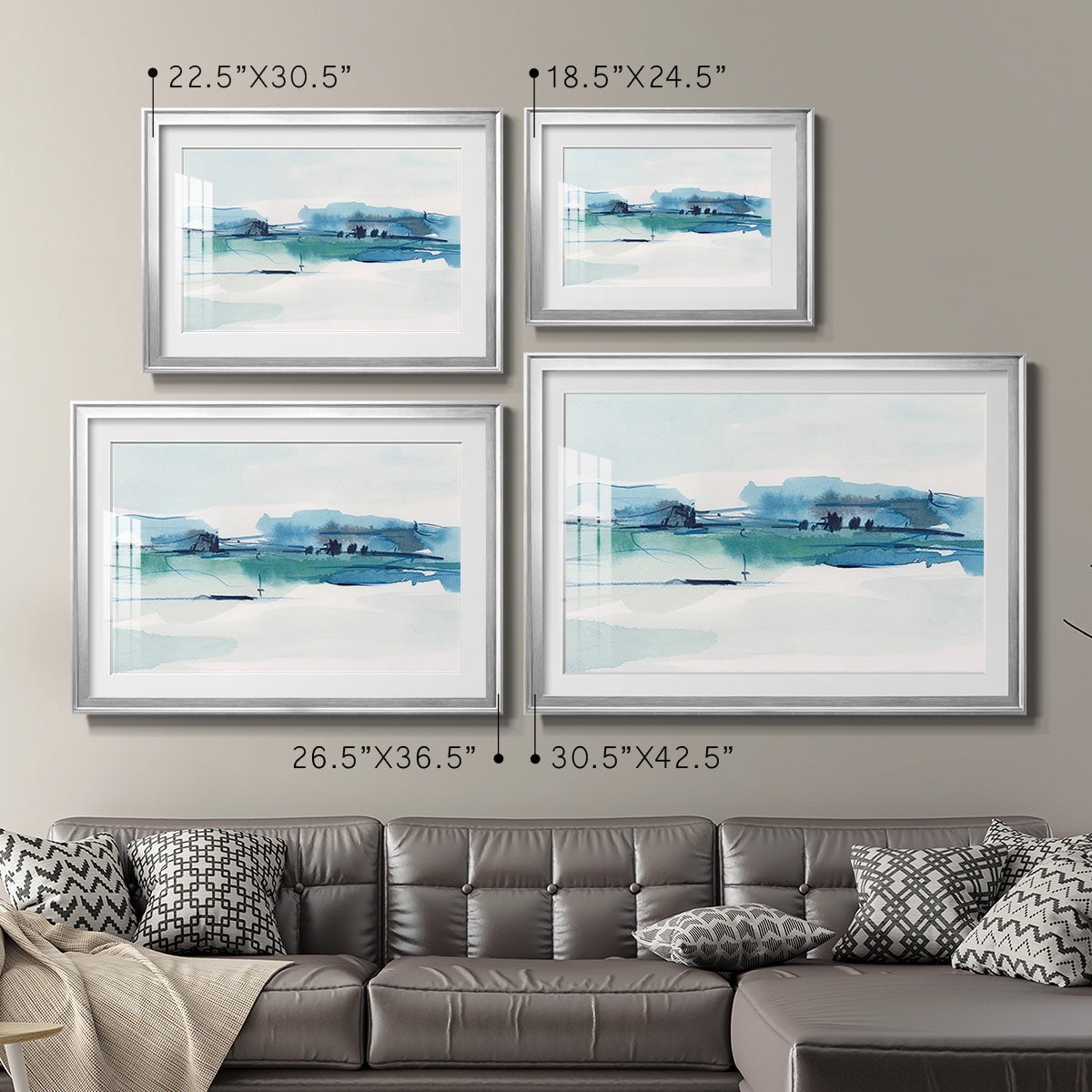 Ultramarine Vista II Premium Framed Print - Ready to Hang