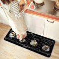 thumbnail image 2 of Coffee Flannel Kitchen Rug, Kitchen Rugs Mats with Dirty Resistance, Washable, Decorative Kitchen Mat Non-Slip, Kitchen Rugs and Mats 47x17inch, 2 of 3