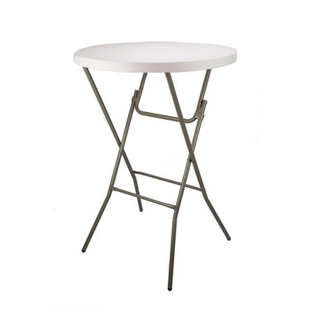 32" Round White Plastic Cocktail Table - Perfect for Events by Chivari