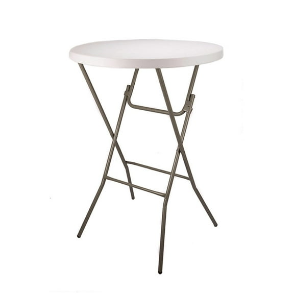 32" Round White Plastic Cocktail Table - Perfect for Events by Chivari