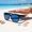 A, variant on 1 Pcs Big Round Sunglasses Sun Blocking Fashion Shades Travel Driving Transparent Champagne Frame(6.06*5.67*2.20IN)