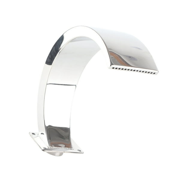 Fontaine cascade en acier inoxydable 10,4 x 3,9 pouces Fontaine de piscine Argent Fontaines de piscine extérieure Fontaine de piscine cascade Caractéristique de jardin pour décoration de bassin de pis