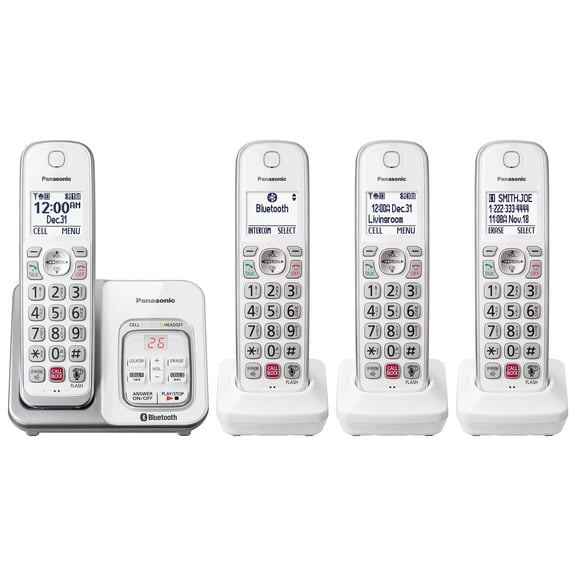 Teléfono inalámbrico Panasonic KX-TGD864W con contestador automático