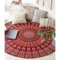 thumbnail image 2 of Round Tapestry Wall Hanging Ombre Hippie Mandala Bohemian Hippy Intricate Indian Tapestries Tablecloth 60 Inches, 2 of 10