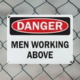thumbnail image 5 of (2 Pack) Men Working Above OSHA Danger Sign 24 Inch X 18 Inch Indoor / Outdoor Rust-Free Aluminum Metal Signs for Workplace, Workshop, and Construction Site, Made in the USA, 5 of 8