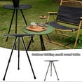 thumbnail image 3 of Outdoor Folding Small Round Table Liftable Triangular Table Lightweight Portable Round Table, 3 of 5