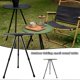 thumbnail image 3 of Outdoor Folding Small Round Table Liftable Triangular Table Lightweight Portable Round Table, 3 of 5
