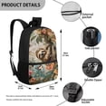 thumbnail image 5 of KUIFORTI Tote Backpack Bookbag School Backpacks Multipurpose Daypack for Toddlers Boys Girls 17 Inch Schoolbag, Sloth & Floral, 5 of 6