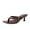 Chocolate croco, variant on Cushionaire Marlin Low Kitten Heels for Women, Thong Style Dressy Heeled Womens Sandals with Adjustable Buckle Closure