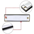 thumbnail image 3 of 10 Holes 20 Tone Diatonic Blues Harmonica Key of C with Case for Beginner Children Silver, 3 of 5