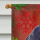 Carolines Treasures SS4678CHF 28 x 40 Po Cocker Épagneul Rouge Vert Flocons de Neige Vacances Noël Drapeau Toile Maison Taille – image 3 sur 4