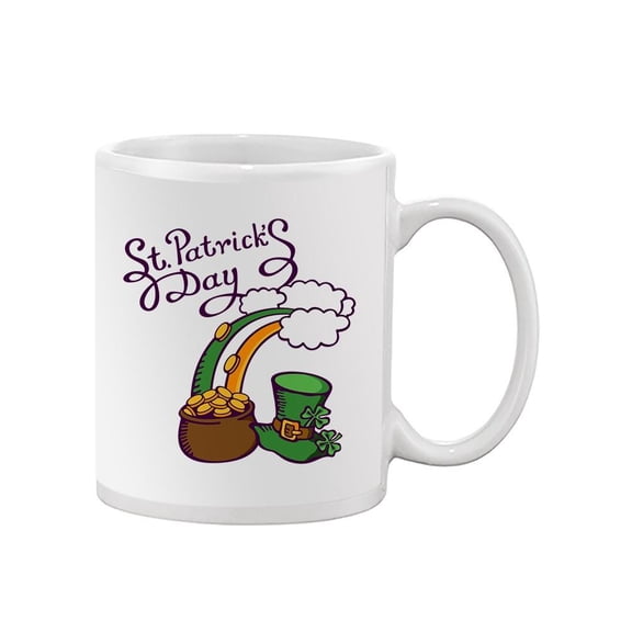 Rainbow And Gold Pot St. Patrick Mug -Image by Shutterstock,