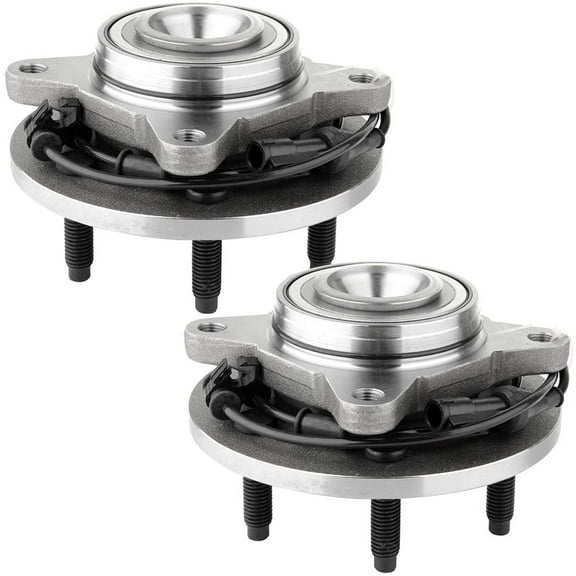 ECCPP Wheel Hub and Bearing Assembly Front 515042 fit 2003-2006 Ford Expedition Lincoln Navigator Replacement for wheel hubs with ABS 6 lugs 4 Bolt Flange 2 pcs