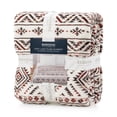 thumbnail image 6 of Berkshire Life Print Cozy Luxe Plush Bed Blanket Toci Aztec King Size, 6 of 9