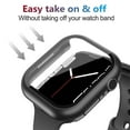 ChunLiang Glass+Cover For Apple Watch case 44mm 40mm 45mm 41mm 42mm