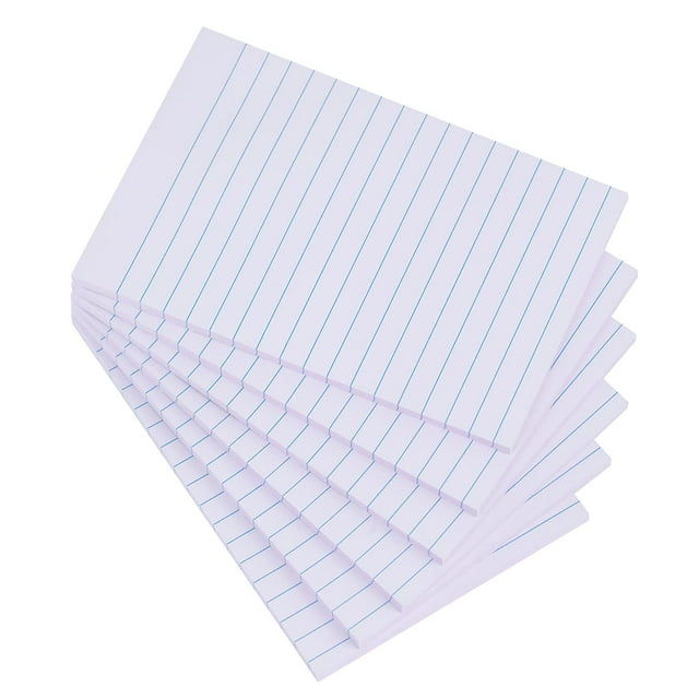 Vanpad Notas Adhesivas Forradas 4 X 6 En Color Morado Claro Y Rosa, Notas Adhesivas Con Rayas, Súper Adhesivas, Adhesivo Fuerte, 6 Almohadillas/Paquete, 45 Hojas/Bloc