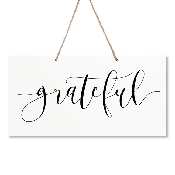 Housewarming Family Name Sign For New Home - Grateful