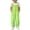 P190 Green, variant on Tfken Girls Overall Sleeveless Summer Comfy Casual Graphic Bodysuit Pockets Daily Wear Soft Child Fashion Clothes Size 5-6 Years Green