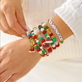 thumbnail image 6 of SPEKSEE Christmas Bracelets Set Stack Snowflake Tree Beaded Stretch Bracelet Christmas Costumes Bracelet Jewelry Gifts(5Pcs), 6 of 6
