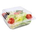 thumbnail image 4 of 50Pack Clear Plastic Square Hinged Food Containers, Disposable Food Containers with Lids Take Out Clamshell Dessert Boxes for Cake Piece Sandwich Salad Pasta (5.1in x 5.3in x 2.6in), 4 of 6