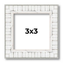 3x3 In Frame White Real Wood Picture Frame Width 0.75 inches | Interior Frame Depth 0.5 inches |