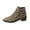 Khaki, variant on Flock Fabric Middle Heel Boots With Leopard Print Round Toe For Women Comfortable Fit Size Us 7.5 Foot Length 9.84 Inches Heel 1.85 Inches For Indoor And Outdoor Use