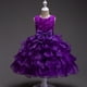 thumbnail image 2 of Vestido de novia para niña Vestido grande para niña Vestido de princesa rosa para niña de las flores, 2 of 5
