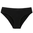 thumbnail image 2 of Calzoncillos de mujer Bragas de algodón amigables con la piel simples de moda Ropa interior de mujer de cintura baja Negro XL, 2 of 8
