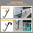 thumbnail image 4 of Ganchos Ajustables para Poste de Piscina Herramienta para Colgar Espumadera Utensilio de Jardinería para Colgar Herramienta para Colgar Doble Rastrillos Redes de Espumadera ANGGREK  Otros, 4 of 8