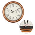 thumbnail image 4 of Vigorwise 12 inch Outdoor Wall Clock, Plastic Waterproof Wall Clock with Temperature & Humidity for Patio Garden Home, 4 of 7