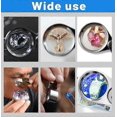 thumbnail image 4 of Metal Foldable Magnifier 40x 25mm Identification Jewelry Magnifier with LED Light UV Money Inspection Light, 4 of 5