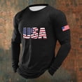 thumbnail image 2 of XIAOCHA Patriotic Long Sleeve Tshirt for Men Casual Outdoor Weekend Everyday Long Sleeve Tees, 2 of 3
