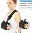thumbnail image 4 of Arm Sling Shoulder immobilizer for Shoulder Injury with Back Belt Men & Women Shoulder Immobilizer Left and Right Arm Lightweight Rotator Cuff Arm Support for Elbow Wrist Injury -(Size L), 4 of 6