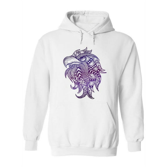 Ethnic Eagle Head Design Hoodie Women -Image by Shutterstock, Female 3X-Large