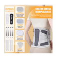 thumbnail image 4 of Faja Soporte Sacro Lumbar Con Varillas Ortopedica Lumbosacra talla xl Belug Gris, Blanco, 4 of 5