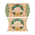 thumbnail image 1 of Caja de almohada de papel Kraft de 10 piezas, bolsas de dulces de Navidad, caja de regalo de Papá Noel, decoración de fiesta de Papá Noel, 2024, 1 of 4