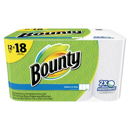 Bounty Paper Towels Select-A-Size 12 Giant Rolls