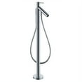 thumbnail image 2 of Axor Starck 1-Handle Freestanding Roman Tub Faucet Trim Kit in Brushed Nickel (Valve Not Included), 2 of 2