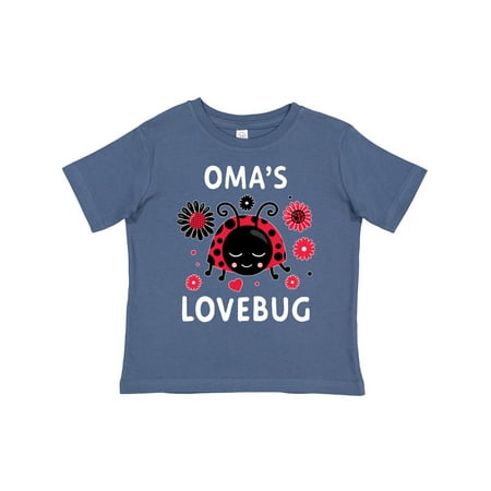 

Inktastic Valentine s Day Oma s Lovebug Gift Toddler Boy or Toddler Girl T-Shirt