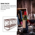 thumbnail image 3 of Estante de pared para vino, soporte para botellas y copas, ideal para bar, cocina, cafetería y tienda., 3 of 7